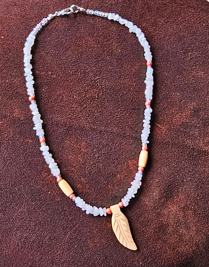 Bone Leaf Pendant - LG-NLB-55 image