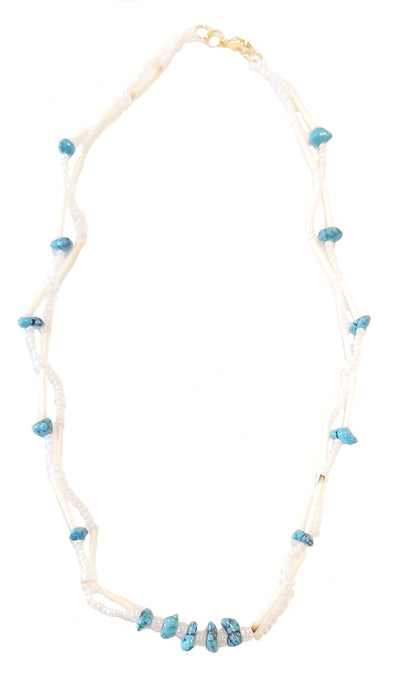 Turquoise Quill Necklace image 1