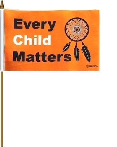 Every Child Matters Stick Flag - 4" x 6" image