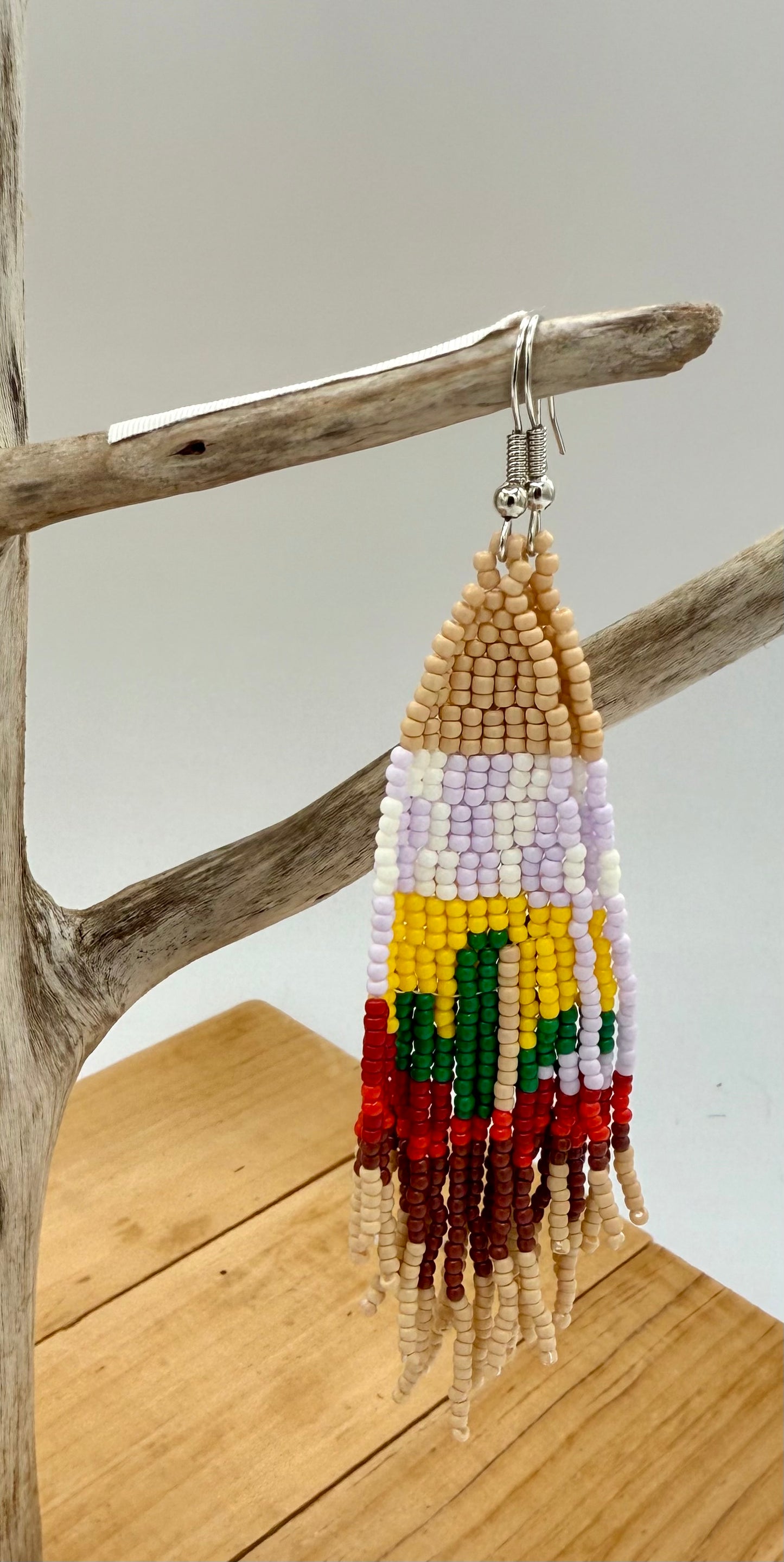 Beaded Fringe Earrings