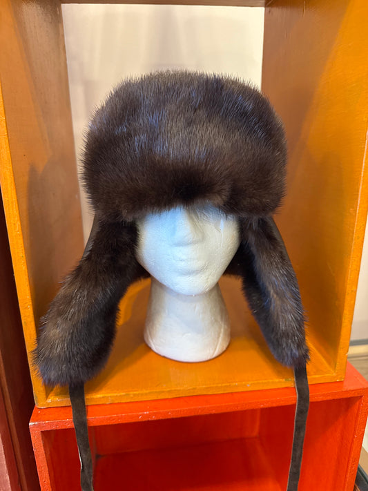 Otter Fur “Mountie” Hat