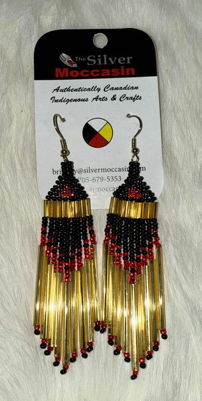 Beaded Fringe Earrings