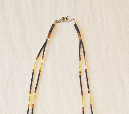 Double Strand Beaded Necklace image 2