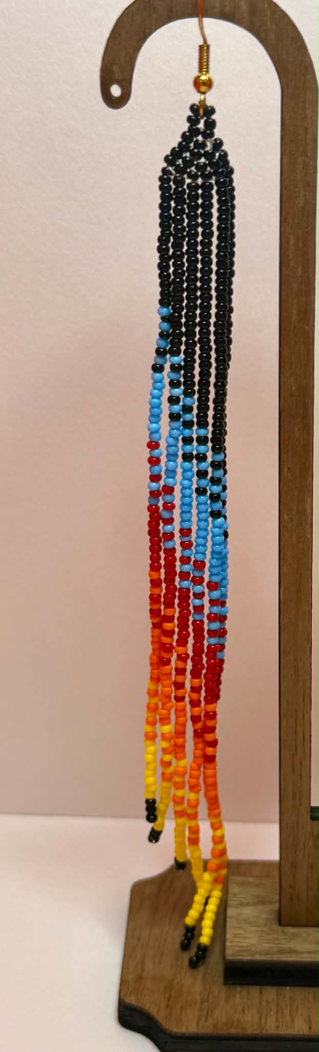Sunset Cascade Beaded Earrings