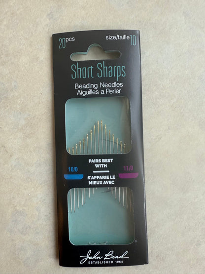 Leather Beading Needles - Short Sharps Size 10 image