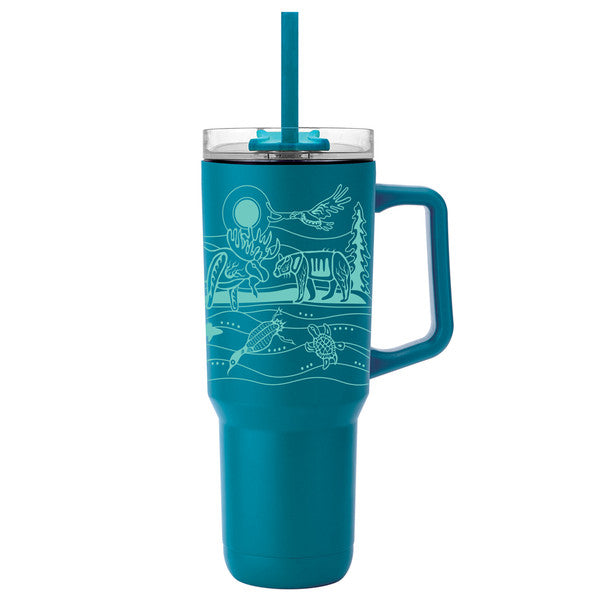 Insulated Tumbler with Straw