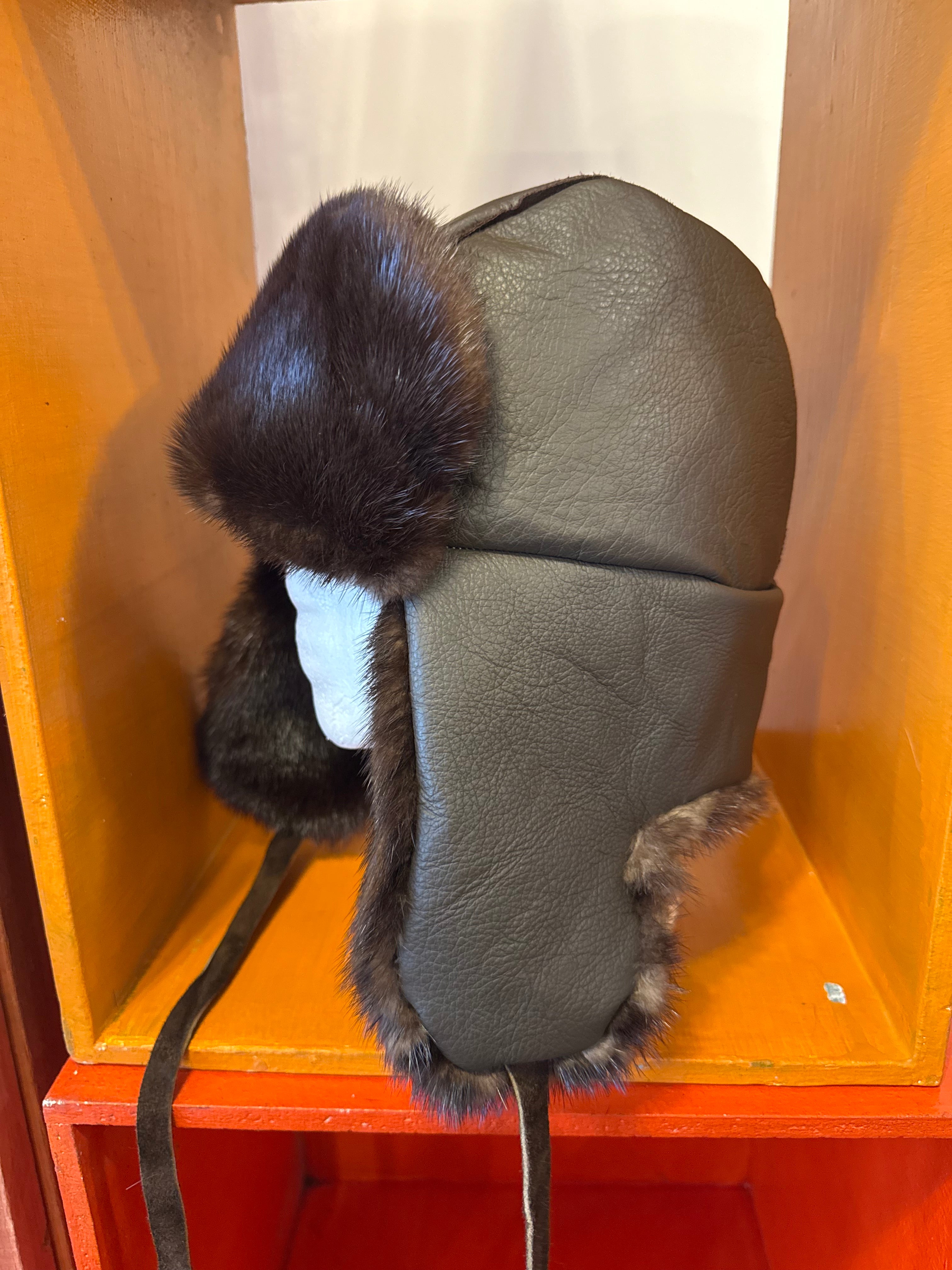 Otter Fur “Mountie” Hat