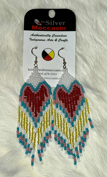 Beaded Fringe Earrings