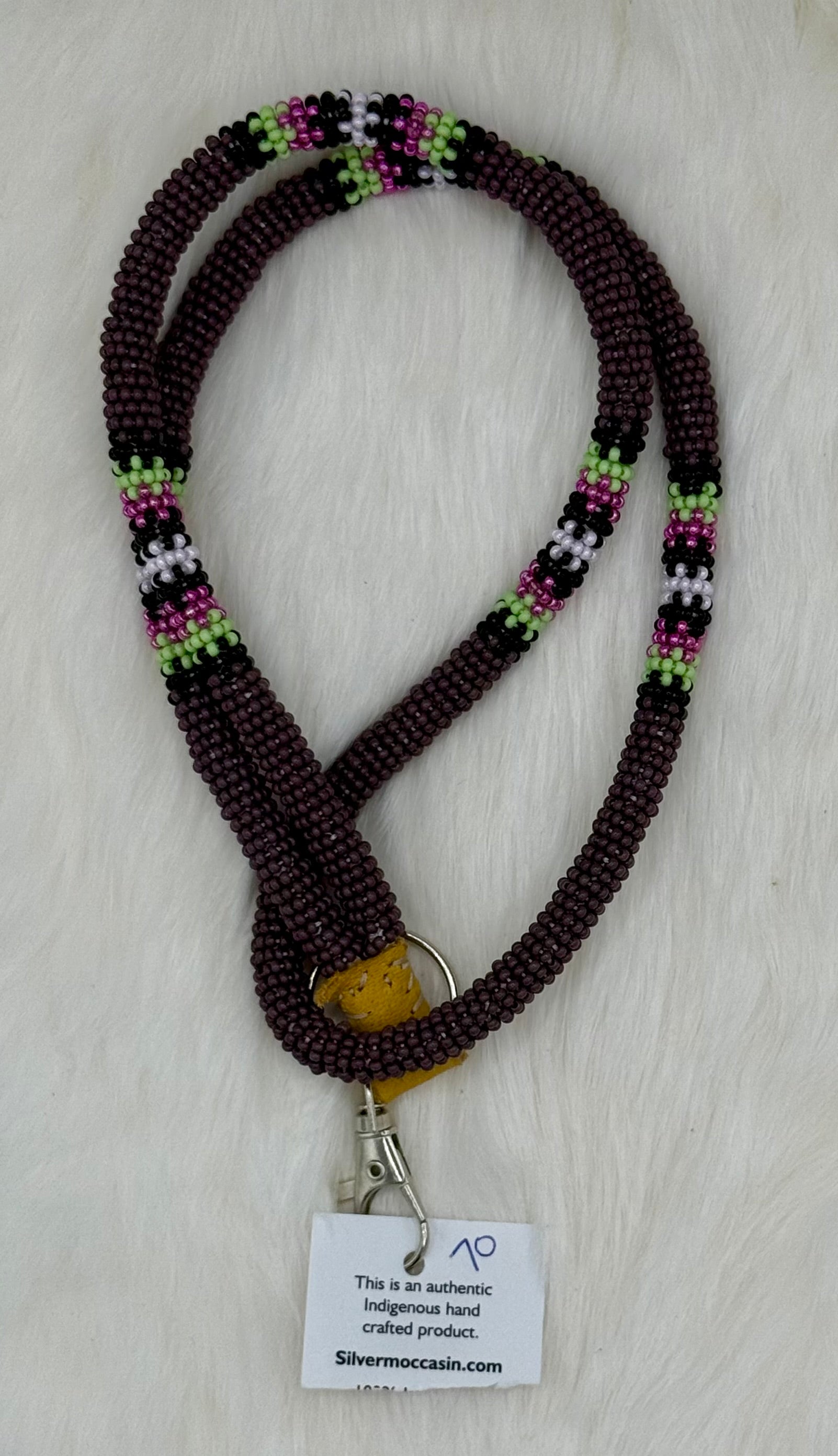 Wrapped Beaded Lanyard Full Length