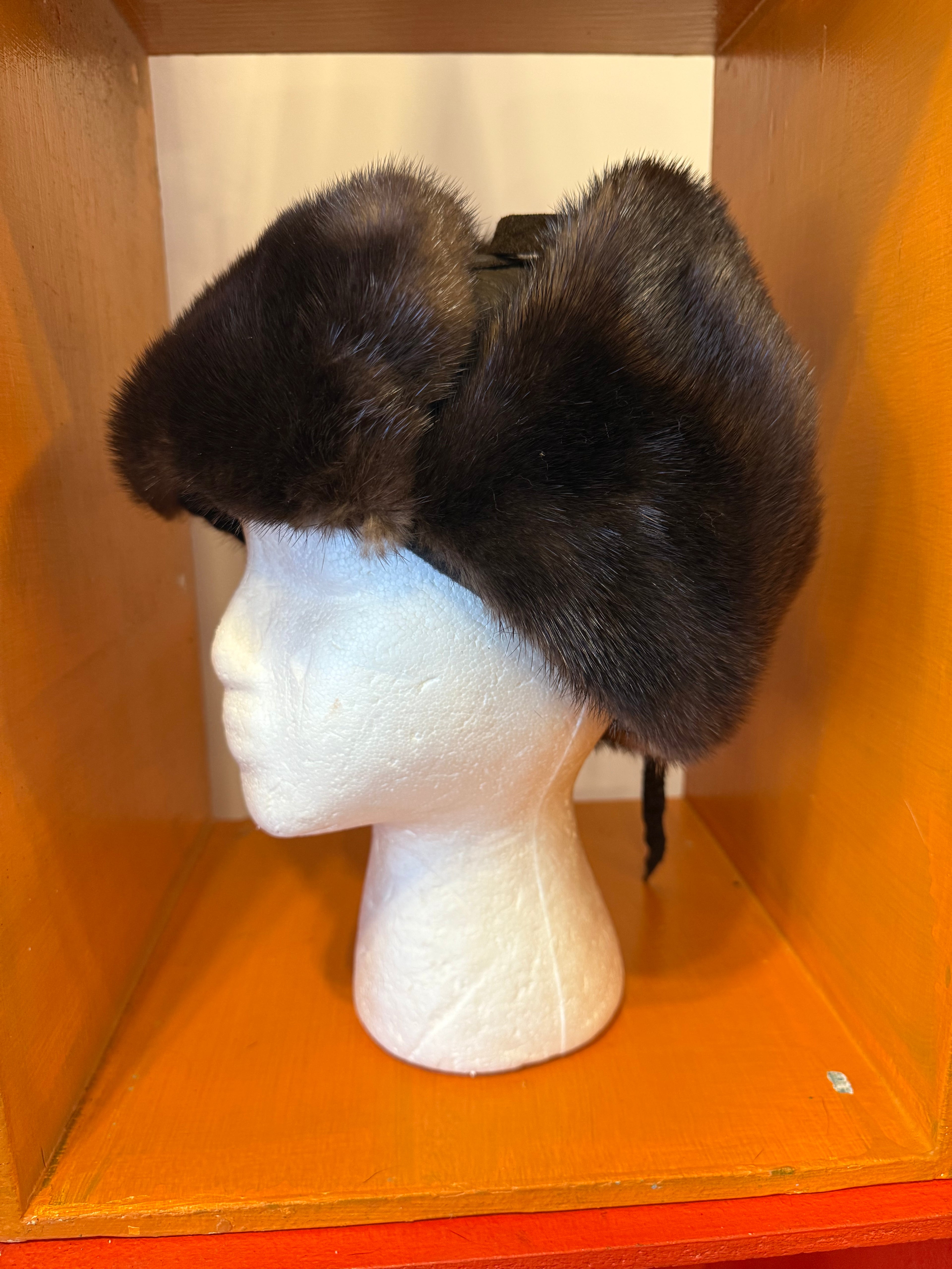 Otter Fur “Mountie” Hat