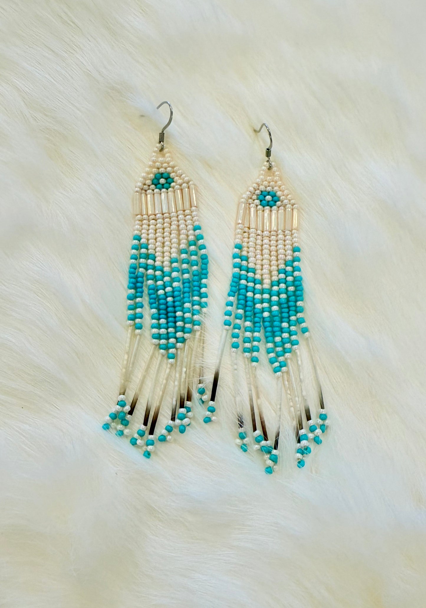 Beaded Fringe Earrings