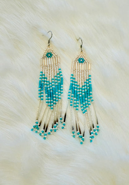 Beaded Fringe Earrings