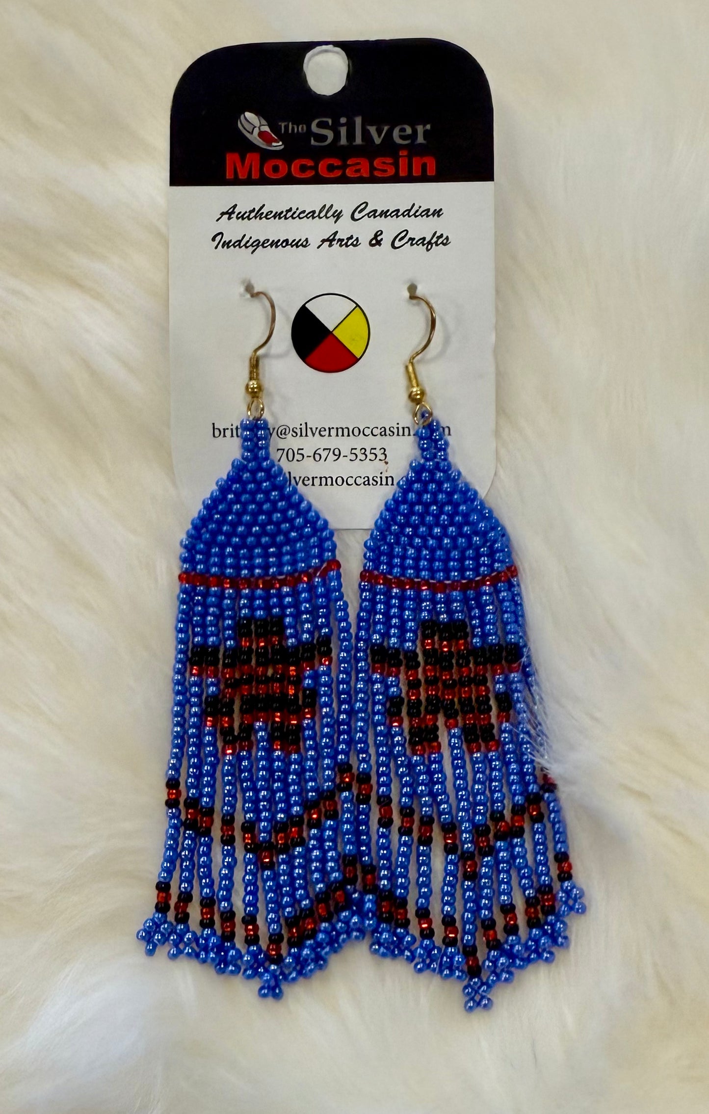 Beaded Fringe Earrings