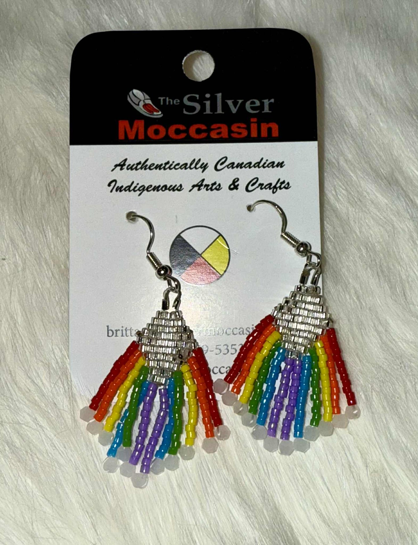 Beaded Fringe Earrings