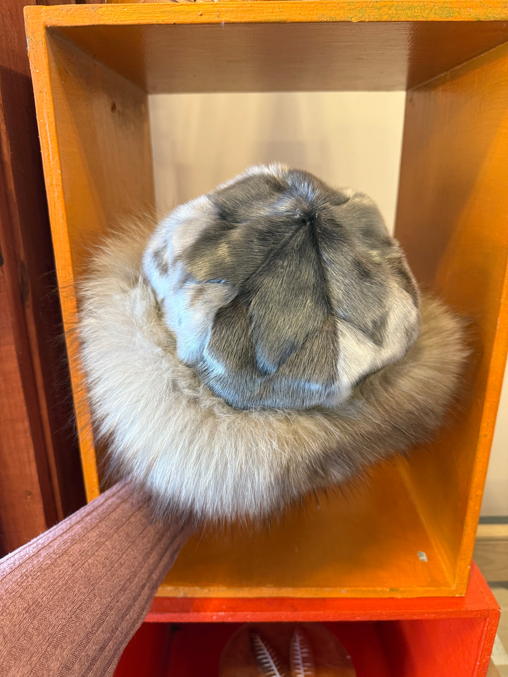 Harp Seal Toque with Crystal Fox Trim