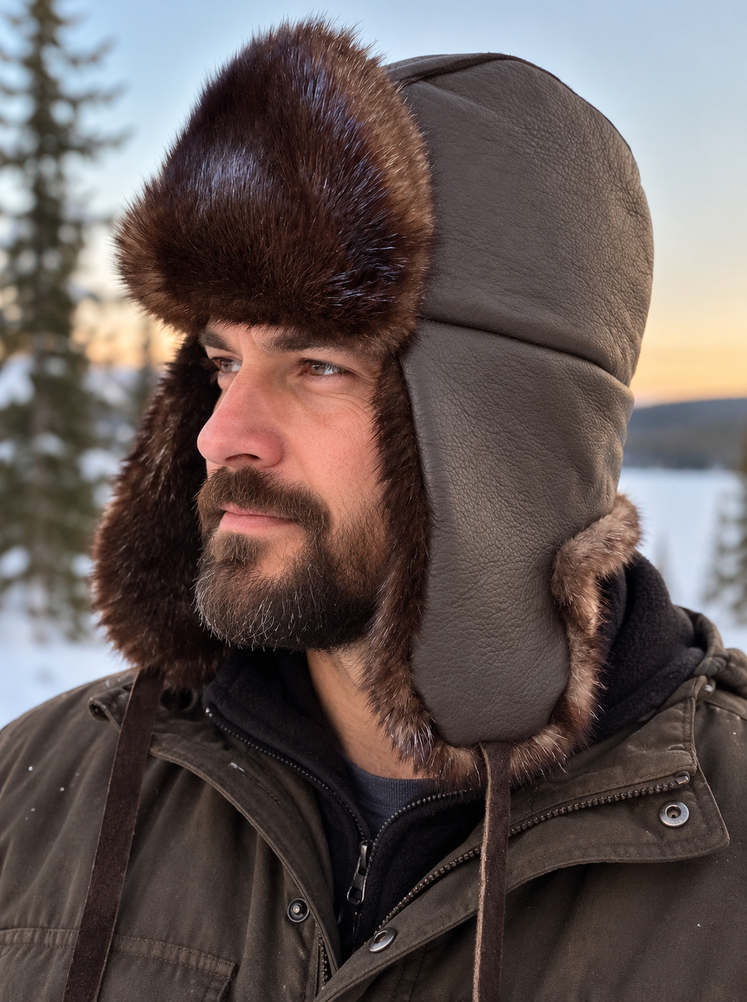 Otter Fur Mountie Hat