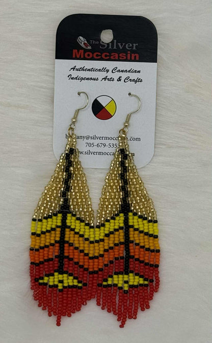 Beaded Fringe Earrings