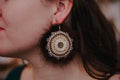 Northern Velvet  Beaded Earrings