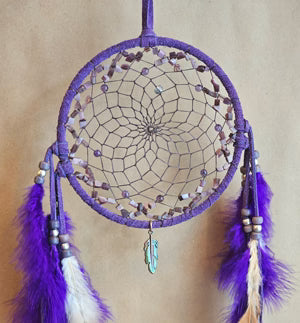 Purple Dream Dream Catcher 6"