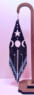 Sister Moons Beaded Earrings