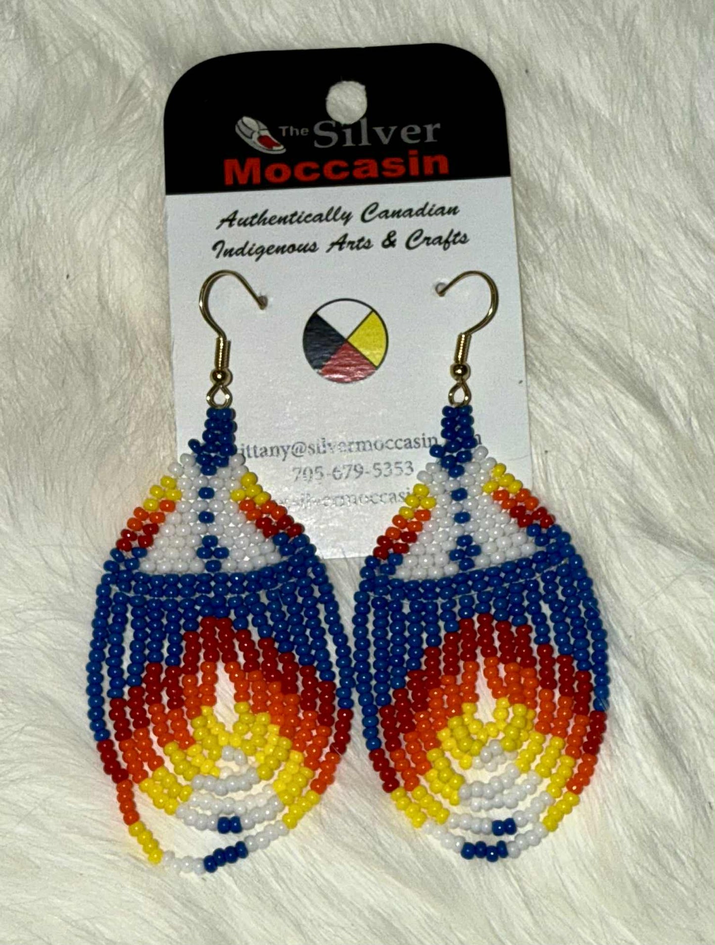 Beaded Fringe Earrings