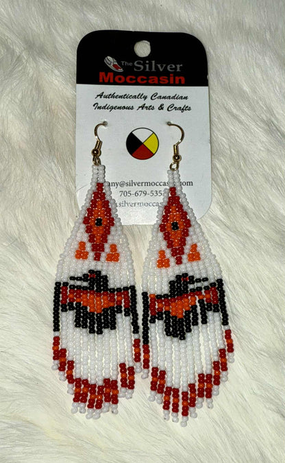Beaded Fringe Earrings