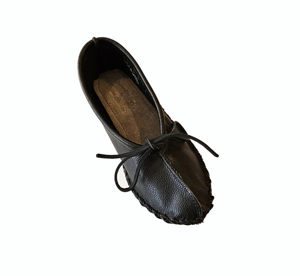 Ballerina Slippers - 7, Black - Cowhide Leather image
