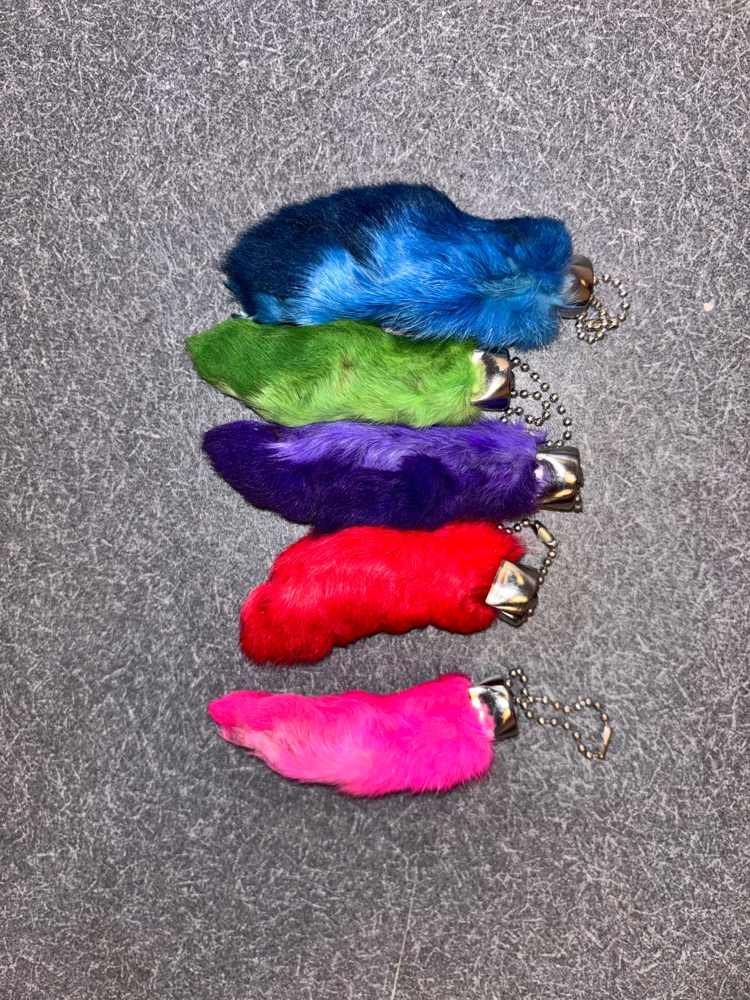 Lucky Rabbit's Foot Key chain - Purple image