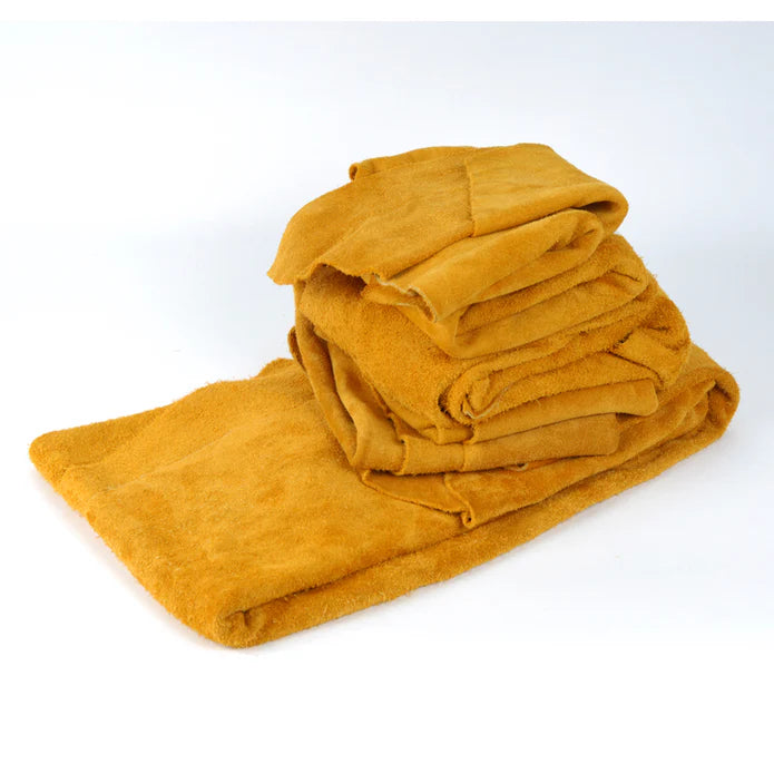 Split Bison Suede - Gold