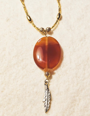 Brown Pendant Necklace image 0