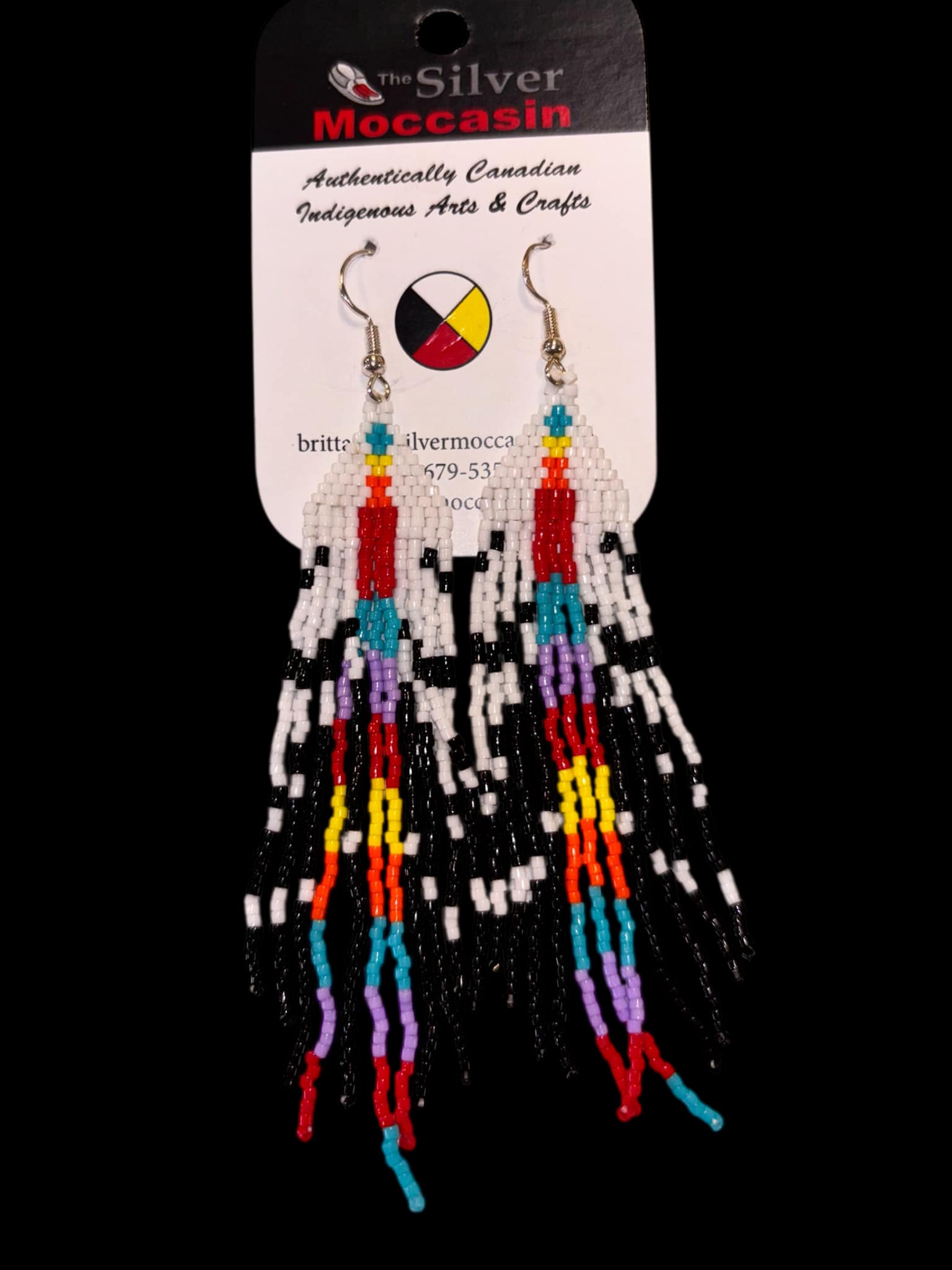 Beaded Fringe Earrings image 1