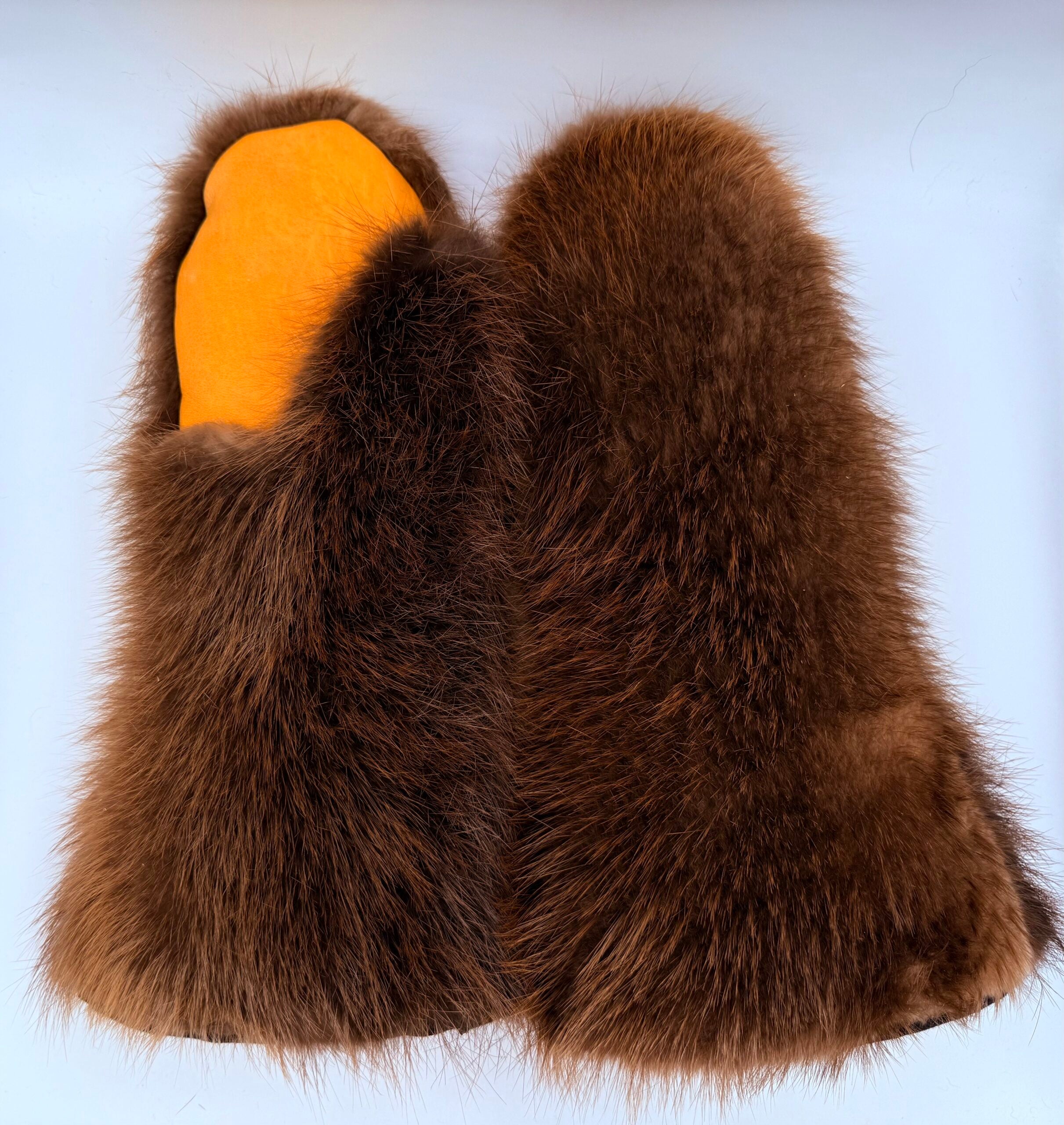 Beaver Fur Mittens image 1