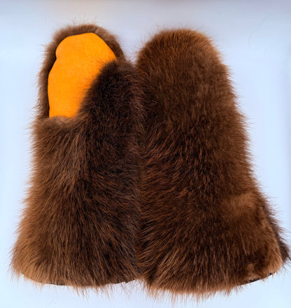 Beaver Fur Mittens image 1