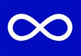 Large Metis Flag - Blue image