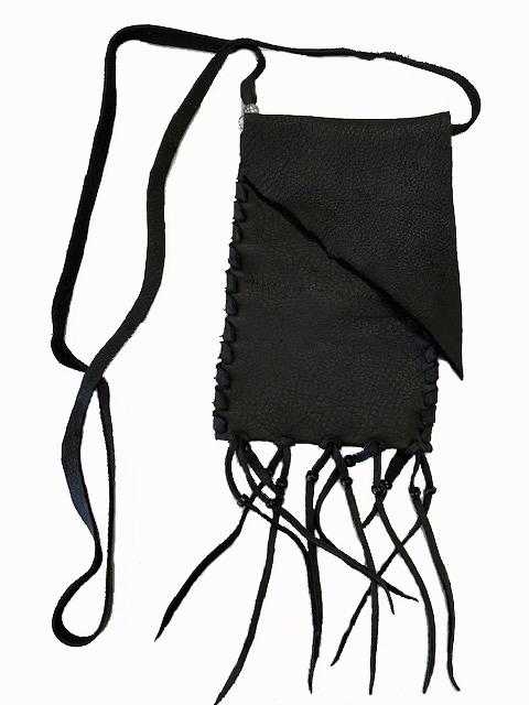 Small Deerskin Bag - Black image