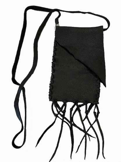 Small Deerskin Bag - Black image