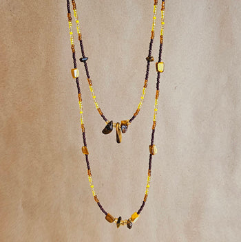 Double Strand Beaded Necklace image 0