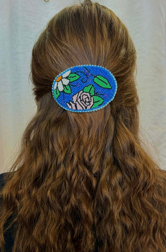 Beaded Hair Barrettes