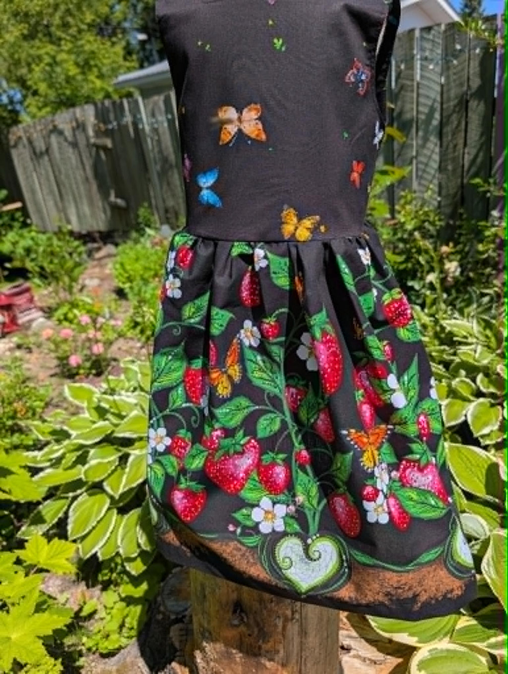 Strawberry Garden Twirl Dress size 6x