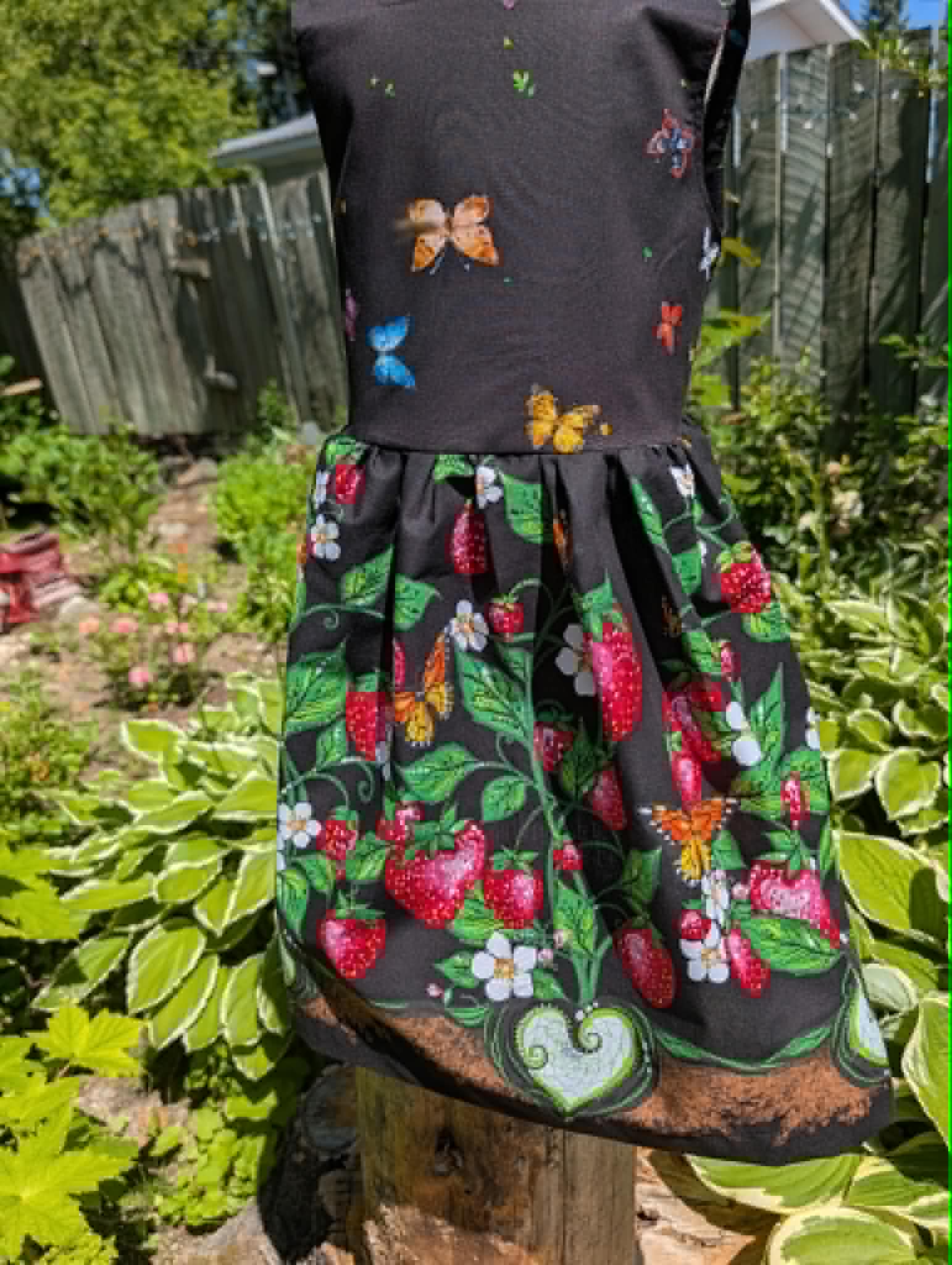 Strawberry Garden Twirl Dress size 6x