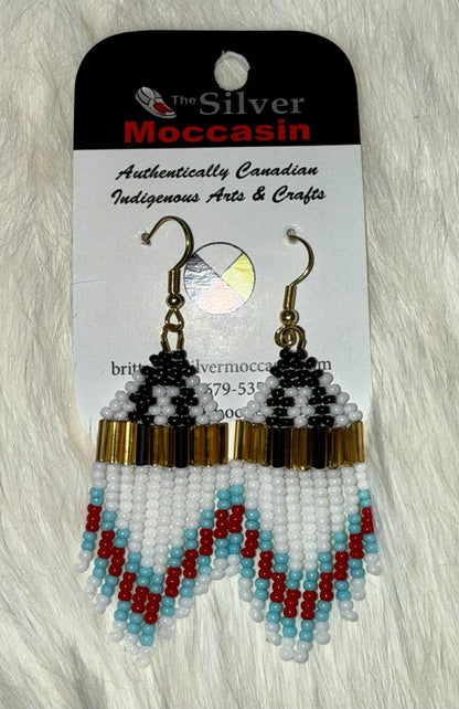 Beaded Fringe Earrings