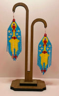 Chuck the Chicken Beaded Earrings