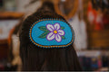 Large Purple Floral Barrette