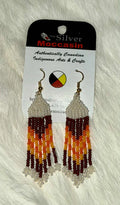 Campfire Inspired Beaded Earrings