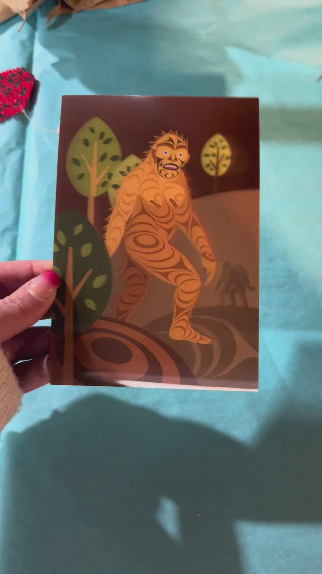 3D Lenticular Art Cards - Sasquatch