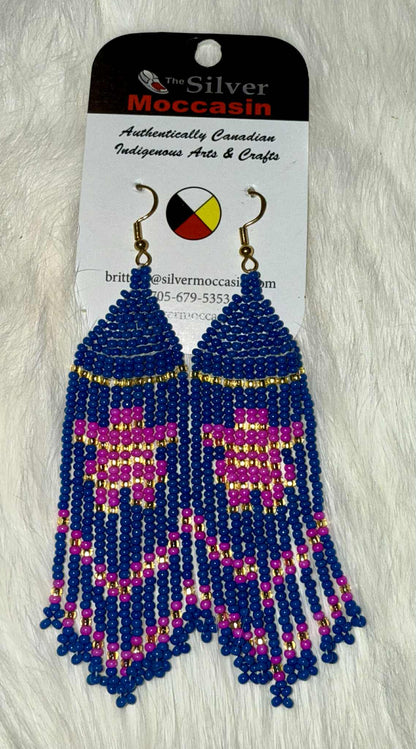 Beaded Fringe Earrings