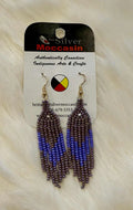 Purple Blush Beaded Earrings