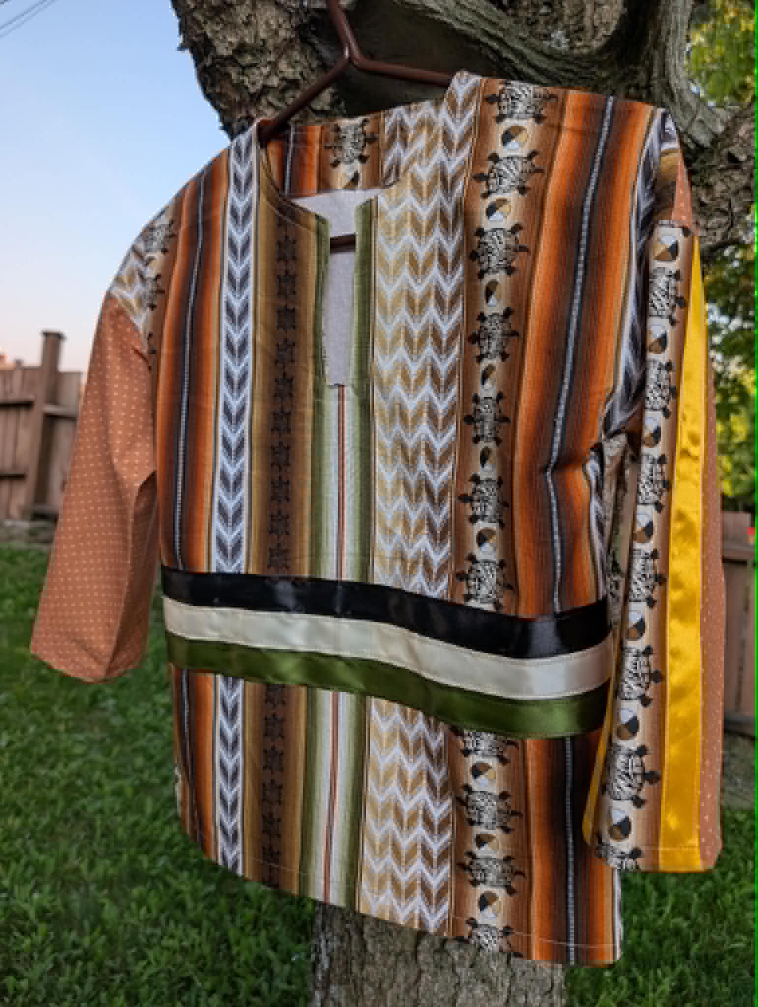Brown Ribbon Tunic – Boys Size 6