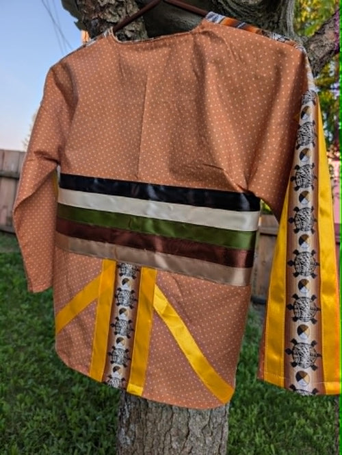 Brown Ribbon Tunic – Boys Size 6